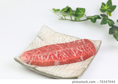 Japanese black beef yakiniku (Missji steak) 78347044