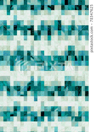 Background material: Fine mosaic pattern with green accents 78347625