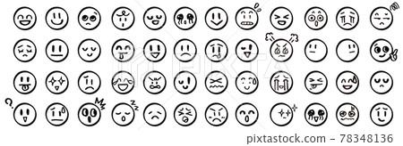 Face_icon_set_emoticon illustration vector face Icon 78348136