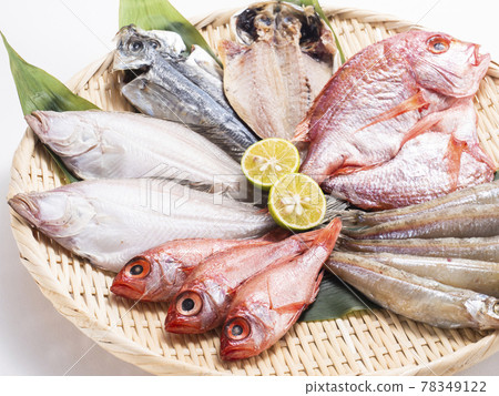 Assorted dried fish Assorted dried fish 78349122