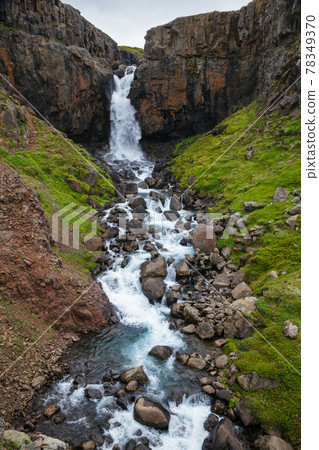Small Fardagafoss waterfall Egilsstadir Eastern Iceland Scandinavia 78349370
