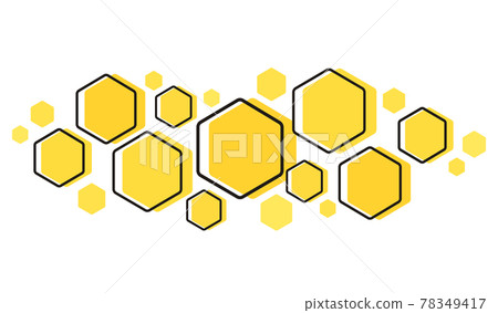 the shape of hexagon concept design background 78349417