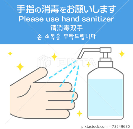 手部消毒（4 種語言） 78349680