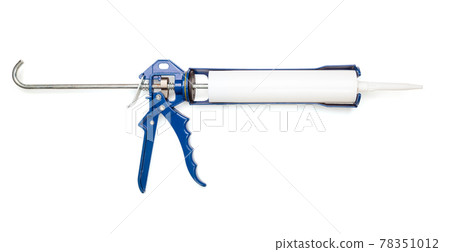 Caulking gun with silicone sealant isolated Caulking gun with silicone sealant isolated 78351012