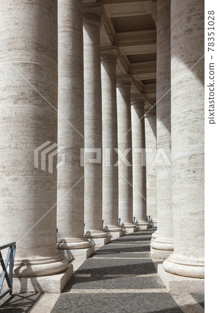 Papal Basilica of Saint Peter colonnade Vatican Rome Italy 78351028