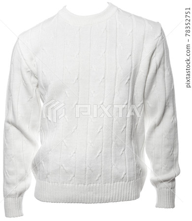 White longsleeve jumper on a mannequin isolated White longsleeve jumper on a mannequin isolated 78352751