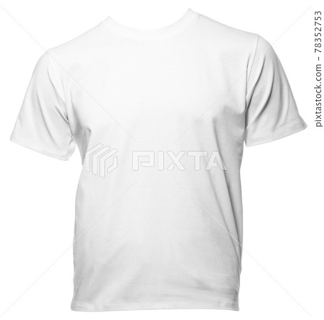 White shortsleeve cotton tshirt template isolated White shortsleeve cotton tshirt template isolated 78352753