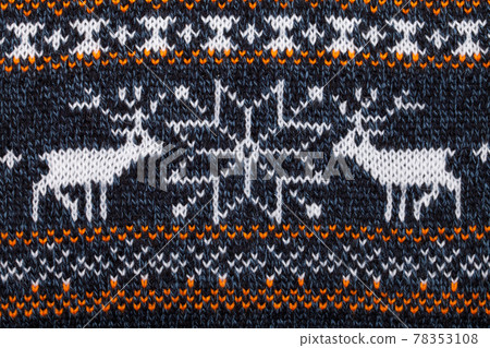 Knitted fabric cloth ornament with elk Knitted fabric cloth ornament with elk 78353108