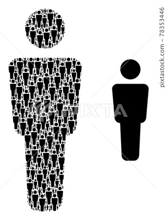 Man Alone Composition of Man Alone Icons and Source Icon Man Alone Composition of Man Alone Icons and Source Icon 78353446