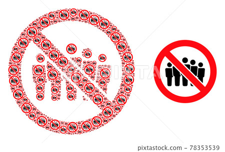 Forbidden People Crowd Collage of Forbidden People Crowd Items and Original Icon Forbidden People Crowd Collage of Forbidden People Crowd Items and Original Icon 78353539