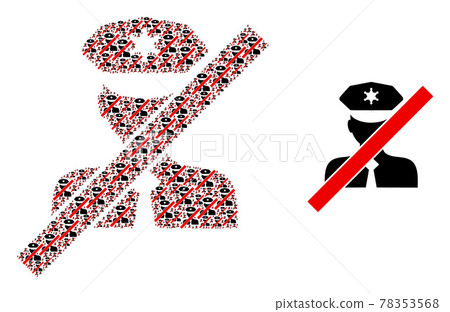 Blacklisted Policeman Composition of Blacklisted Policeman Icons and Basic Icon Blacklisted Policeman Composition of Blacklisted Policeman Icons and Basic Icon 78353568