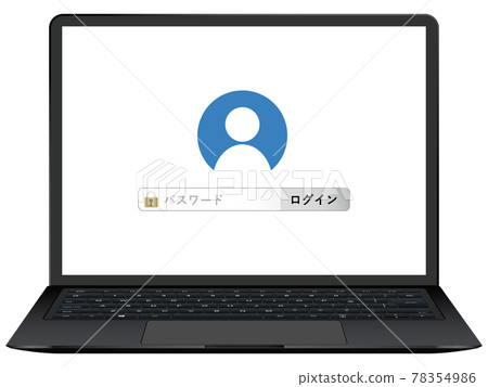 筆記本電腦前 78354986