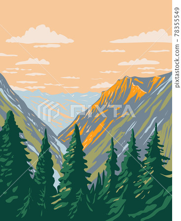 The Stephen Mather Wilderness Located Within North Cascades National Park and Lake Chelan National Recreation Area in Washington State WPA Poster Art The Stephen Mather Wilderness Located Within North Cascades National Park and Lake Chelan National Recreation Area in Washington State WPA Poster Art 78355549