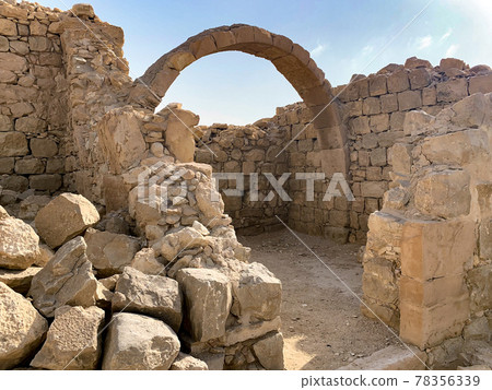 Ruins of the ancient Nabatean settlement of Shivta Ruins of the ancient Nabatean settlement of Shivta 78356339