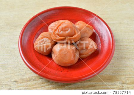 Umeboshi, Umeboshi, Seasoned Umeboshi, Pickles, Japanese food, Plum fruits. Umeboshi, Umeboshi, Seasoned Umeboshi, Pickles, Japanese food, Plum fruits. 78357714