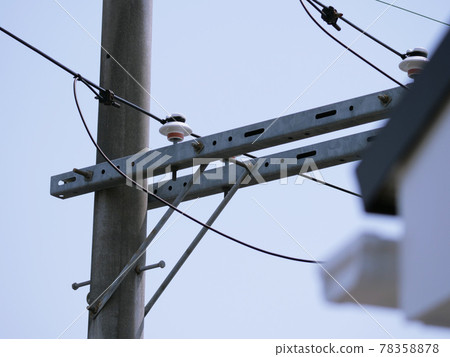 電線桿和電線 78358878