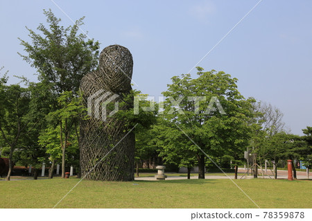 大田市竹雕塑園。 78359878