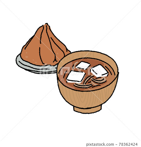 味噌和味噌湯的插圖 味噌和味噌湯的插圖 78362424