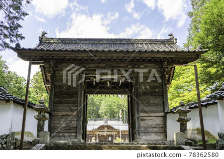 兵庫縣佐葉郡新月日岡八幡神社瑞金門佐予町 78362580