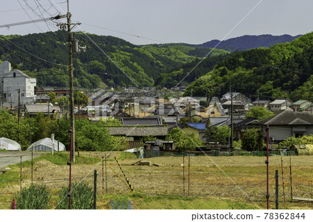 Cityscape of the crescent moon Sayo-cho, Sayo-gun, Hyogo Prefecture 78362844