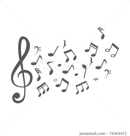 Music note icon 78363471