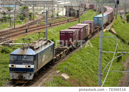 EF210-104 Container Freight Train on the Hoppō Freight Line EF210-104 Container Freight Train on the Hoppō Freight Line 78366516
