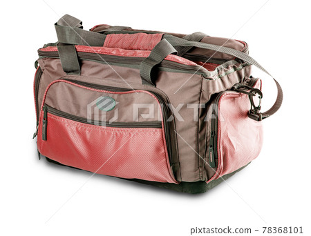 red Sport bag isolated on the white background red Sport bag isolated on the white background 78368101