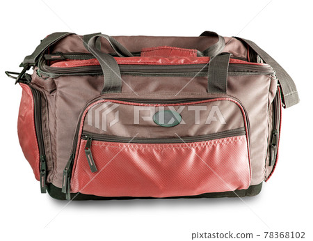 red Sport bag isolated on the white background red Sport bag isolated on the white background 78368102