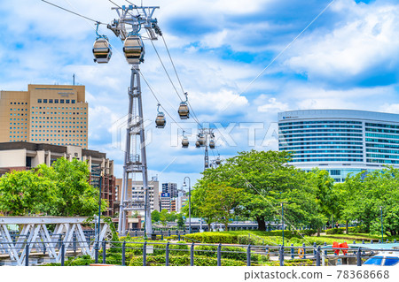 橫濱城市景觀 橫濱 Air Cabin 和 Minatomirai 周圍的風景 橫濱城市景觀 橫濱 Air Cabin 和 Minatomirai 周圍的風景 78368668