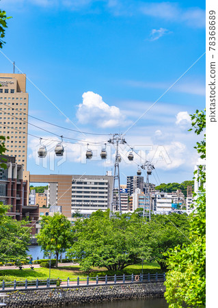 橫濱城市景觀 橫濱 Air Cabin 和 Minatomirai 周圍的風景 78368689
