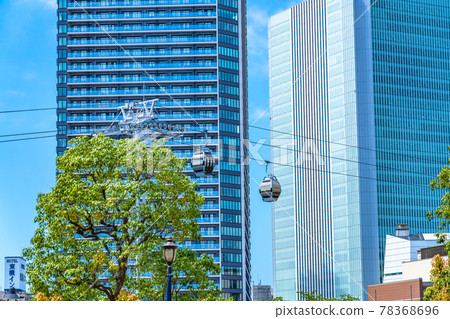 橫濱城市景觀 橫濱 Air Cabin 和 Minatomirai 周圍的風景 78368696