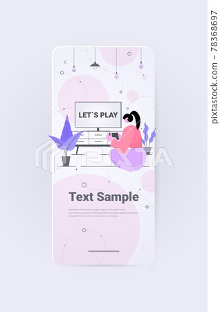 woman having fun playing video games girl using wireless gamepads controllers game e-sports leisure gaming industry 78368697