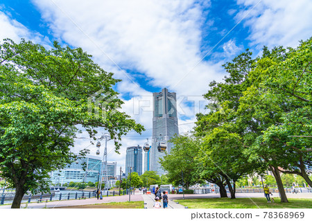 Cityscape of Yokohama Scenery around Yokohama Air Cabin and Minatomirai 78368969