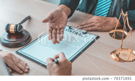 Lawyer or judge has recommend a client sign a legal agreement in the courtroom, Legal Agreement Documents and Business Litigation Forms, scales of justice, law hammer, Litigation and legal services. Lawyer or judge has recommend a client sign a legal agreement in the courtroom, Legal Agreement Documents and Business Litigation Forms, scales of justice, law hammer, Litigation and legal services. 78371891