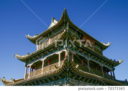 中國甘肅省世界遺產嘉峪關塔 78375365