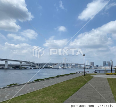 (Tokyo) Rainbow Bridge seen from Toyosu 78375419