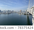 (Tokyo) Shinagawa area seen from Rainbow Bridge 78375424