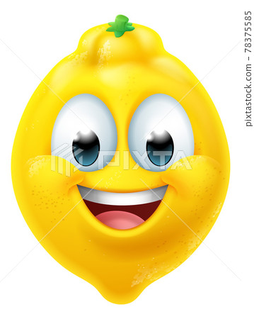 Lemon Fruit Cartoon Emoticon Emoji Mascot Icon Lemon Fruit Cartoon Emoticon Emoji Mascot Icon 78375585