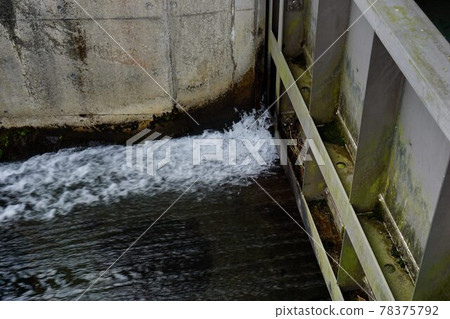 Sluice gate during release Sluice gate during release 78375792