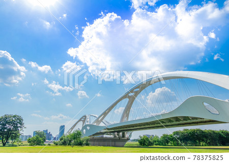 Toyota Ohashi, which draws an arch in the blue sky <Toyota City, Aichi Prefecture> 78375825