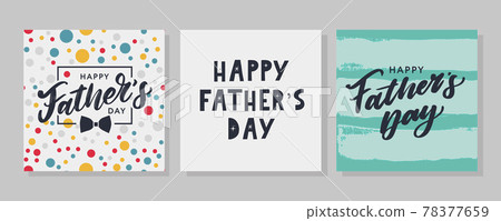 Happy father's day. Lettering. Banner Sale Brush text pattern vector Happy father's day. Lettering. Banner Sale Brush text pattern vector 78377659