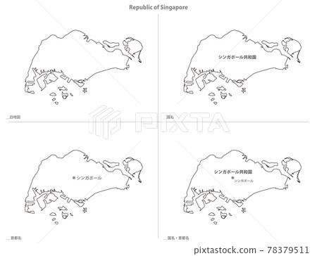Blank Map-Asia-Republic of Singapore 78379511
