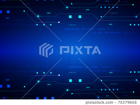 Circuit technology background with hi-tech digital data Circuit technology background with hi-tech digital data 78379608