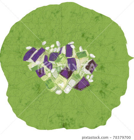 Water child on lotus leaf Water child on lotus leaf 78379700