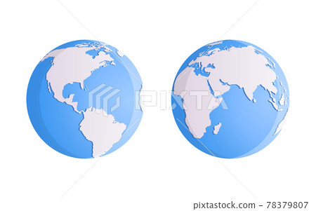 Planet Earth. Isolated vector illustration. 78379807
