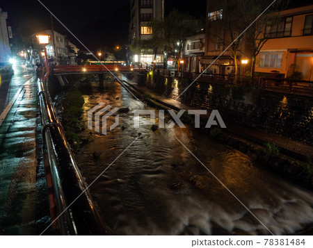 Night view of Yumura Onsen Night view of Yumura Onsen 78381484