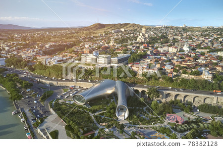 President palace on rike park background President palace on rike park background 78382128