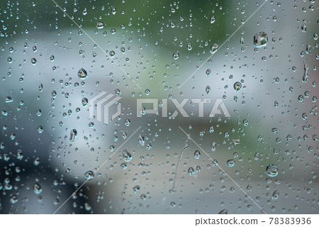 Rainy city through the window Rainy city through the window 78383936
