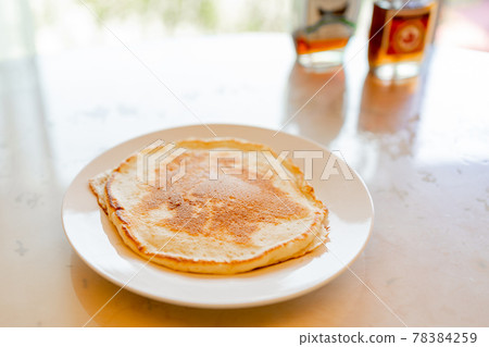 熱蛋糕煎餅黃油楓糖漿 78384259