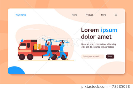 Firefighters rushing to rescue Firefighters rushing to rescue 78385058